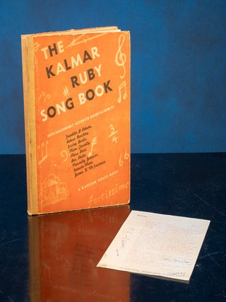 Kalmar-Ruby Song Book, The