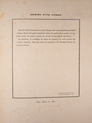 La Journ&eacute;e d'une actrice, ou Douze sc&egrave;nes de jour et de nuit,