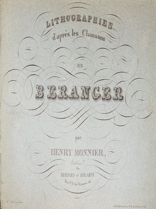 Lithographies d'apr&egrave;s le Chansons de Beranger