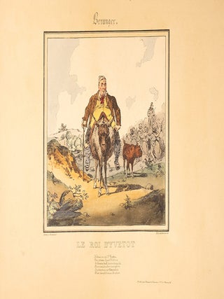 Lithographies d'apr&egrave;s le Chansons de Beranger
