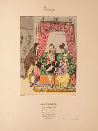 Lithographies d'apr&egrave;s le Chansons de Beranger