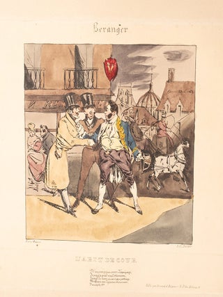 Lithographies d'apr&egrave;s le Chansons de Beranger