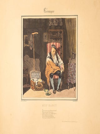 Lithographies d'apr&egrave;s le Chansons de Beranger