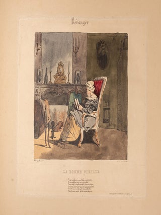Lithographies d'apr&egrave;s le Chansons de Beranger