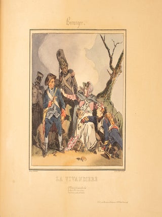 Lithographies d'apr&egrave;s le Chansons de Beranger
