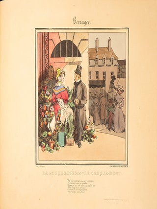 Lithographies d'apr&egrave;s le Chansons de Beranger