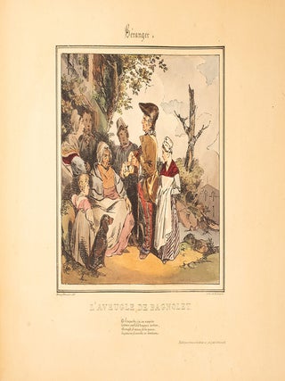 Lithographies d'apr&egrave;s le Chansons de Beranger