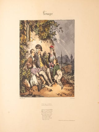 Lithographies d'apr&egrave;s le Chansons de Beranger