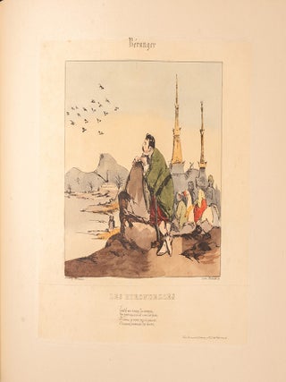 Lithographies d'apr&egrave;s le Chansons de Beranger