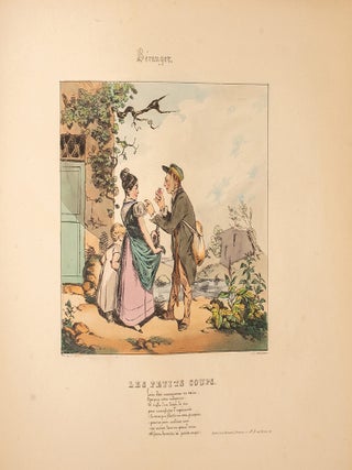 Lithographies d'apr&egrave;s le Chansons de Beranger