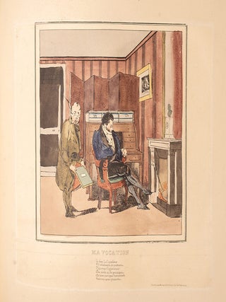 Lithographies d'apr&egrave;s le Chansons de Beranger