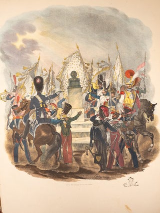 Collection des uniformes de l'Arm&eacute;e Francaise pr&eacute;sent&eacute;e au Roi