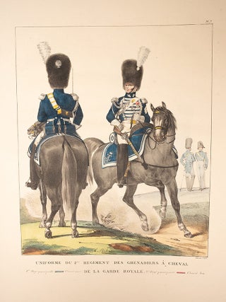Collection des uniformes de l'Arm&eacute;e Francaise pr&eacute;sent&eacute;e au Roi
