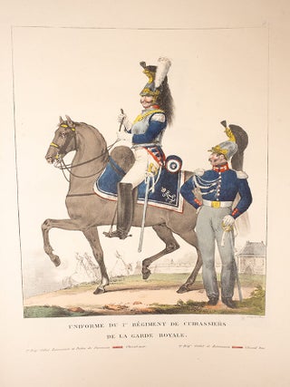 Collection des uniformes de l'Arm&eacute;e Francaise pr&eacute;sent&eacute;e au Roi