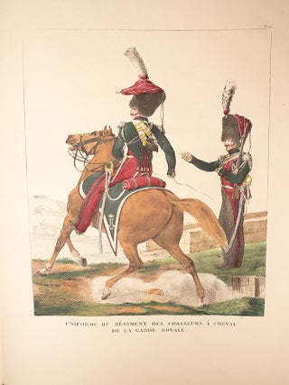 Collection des uniformes de l'Arm&eacute;e Francaise pr&eacute;sent&eacute;e au Roi