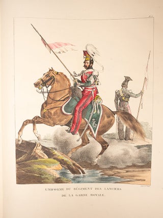 Collection des uniformes de l'Arm&eacute;e Francaise pr&eacute;sent&eacute;e au Roi