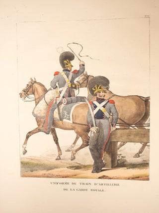 Collection des uniformes de l'Arm&eacute;e Francaise pr&eacute;sent&eacute;e au Roi