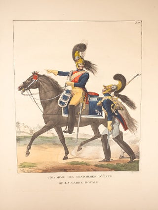 Collection des uniformes de l'Arm&eacute;e Francaise pr&eacute;sent&eacute;e au Roi