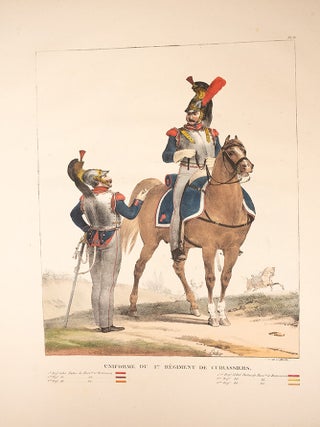 Collection des uniformes de l'Arm&eacute;e Francaise pr&eacute;sent&eacute;e au Roi