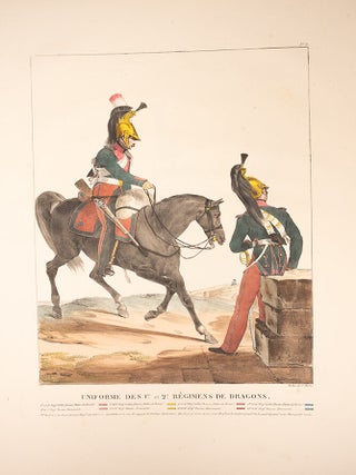 Collection des uniformes de l'Arm&eacute;e Francaise pr&eacute;sent&eacute;e au Roi