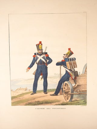 Collection des uniformes de l'Arm&eacute;e Francaise pr&eacute;sent&eacute;e au Roi