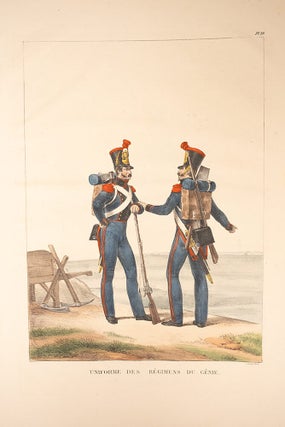 Collection des uniformes de l'Armée Francaise présentée au Roi