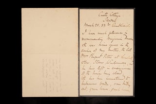 Item #06745 Autograph Letter Signed ("Beatrix Potter"), Castle Cottage, Sawrey, March...