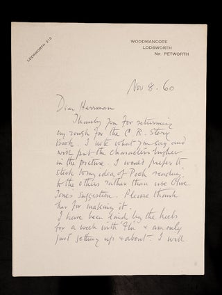 Item #06747 Autograph Letter Signed ("Ernest Shepard"), Woodmancote, Lodsworth, Near...