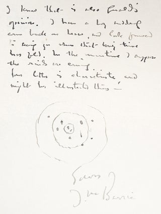 Autograph letter signed,&nbsp;&ldquo;J. M. Barrie,&rdquo;&nbsp;to&nbsp;Hilda Trevelyan, the actress who created the role of Wendy Darling in the original 1904 production of&nbsp;Peter Pan