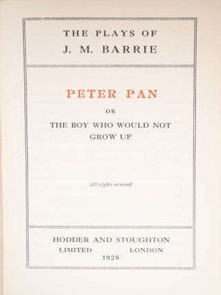 Autograph letter signed,&nbsp;&ldquo;J. M. Barrie,&rdquo;&nbsp;to&nbsp;Hilda Trevelyan, the actress who created the role of Wendy Darling in the original 1904 production of&nbsp;Peter Pan