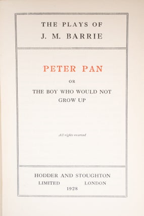 Autograph letter signed, “J. M. Barrie,” to Hilda Trevelyan, the actress who created the role of Wendy Darling in the original 1904 production of Peter Pan