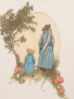 Two Mice Beneath the Moon. Michael HAGUE, artist.